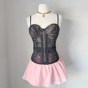 Victoria's Secret Black Lace Designer Corset
